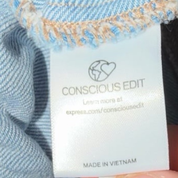 Express Denim Jumpsuit Button Front Utility Romper 90s/Y2K Minimalist One Piece - Picture 4 of 6